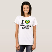 Ik hou van Jamaicaanse jongens T-shirt (Voorkant volledig)