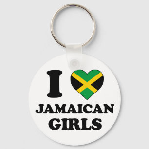 Ik hou van Jamaicaanse meisjes Sleutelhanger