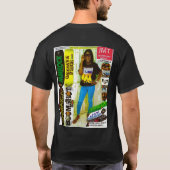 IK HOU VAN JAMAICAANSE STIJL. Basic donker T-shirt (Achterkant)