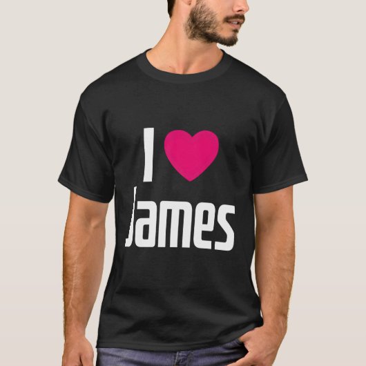 Ik hou van James K He I He James T-shirt (Voorkant)