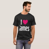 Ik hou van James K He I He James T-shirt (Voorkant volledig)