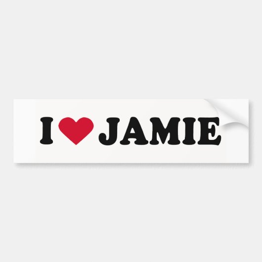 IK HOU VAN JAMIE BUMPERSTICKER (Voorkant)