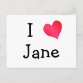 Ik hou van Jane Briefkaart (Voorkant)