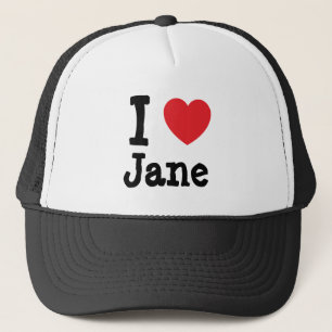 Ik hou van Jane hart T-Shirt Trucker Pet