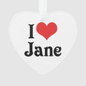 Ik hou van Jane Ornament (voorkant)
