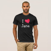Ik hou van Jane T-shirt (Voorkant volledig)