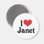 Ik hou van Janet Magneet (Voorkant / Achterkant)