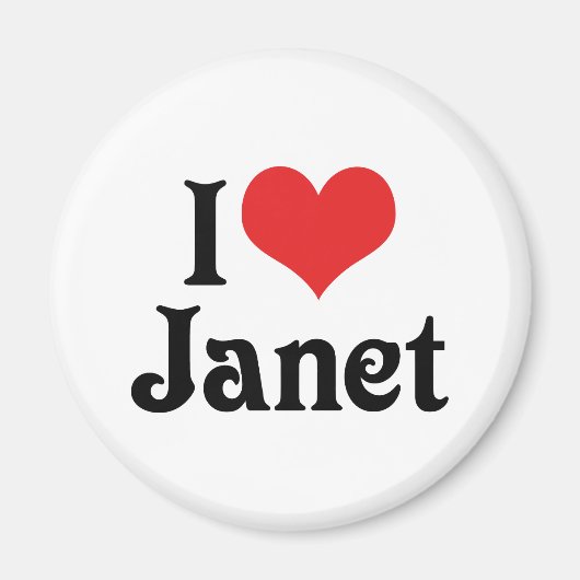 Ik hou van Janet Magneet (Voorkant)