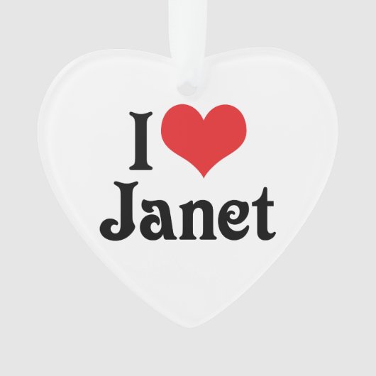 Ik hou van Janet Ornament (voorkant)