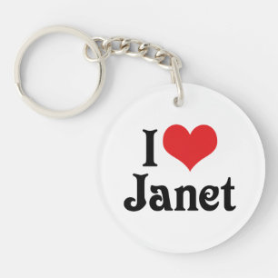 Ik hou van Janet Sleutelhanger