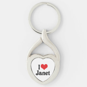 Ik hou van Janet Sleutelhanger