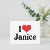 Ik hou van Janice Briefkaart (Staand voorkant)