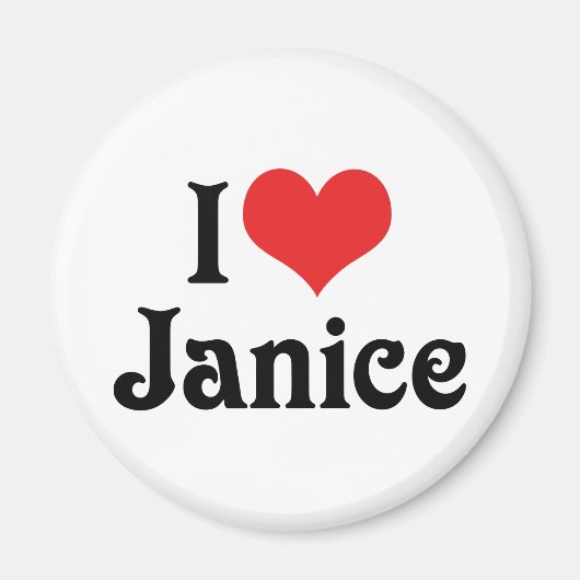 Ik hou van Janice Magneet (Voorkant)
