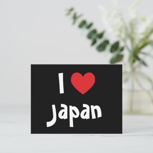 Ik hou van Japan Briefkaart (Staand voorkant)