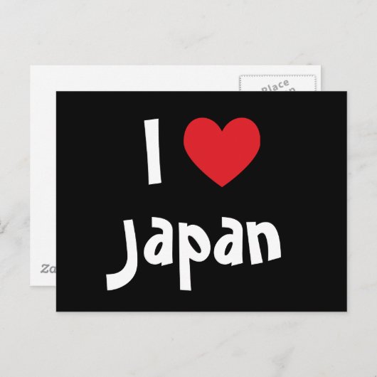 Ik hou van Japan Briefkaart (Voorkant / Achterkant)