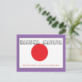 Ik hou van Japan Hakuna Matata land van de stijgen Briefkaart (Staand voorkant)
