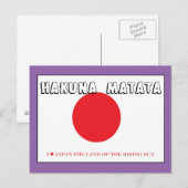 Ik hou van Japan Hakuna Matata land van de stijgen Briefkaart (Voorkant / Achterkant)