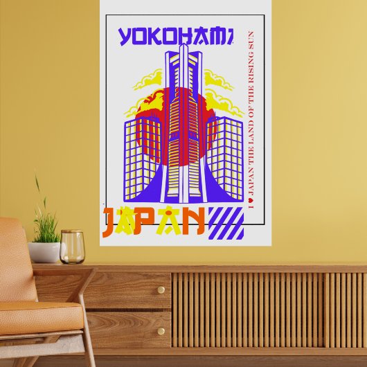 Ik hou van Japan Het land van de stijgende zon Poster (Woonkamer 2)