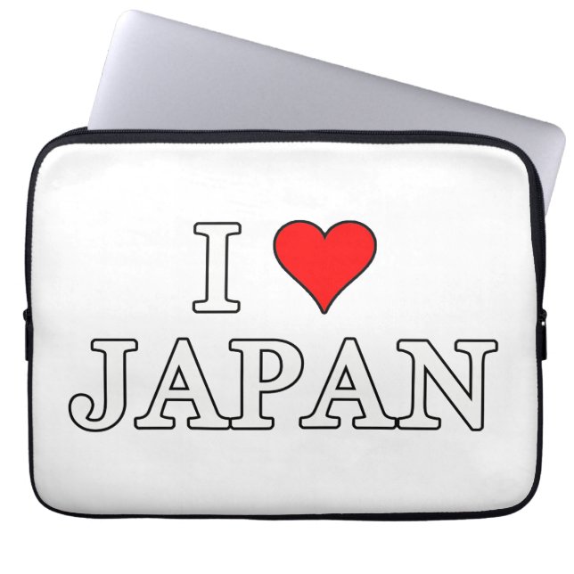 Ik hou van Japan Laptop Sleeve (Voorkant)