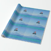 "Ik hou van Japan," Mt. Fuji Cadeaupapier (Uitgerold)