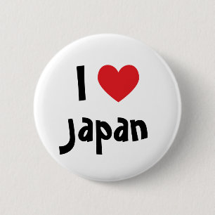 Ik hou van Japan Ronde Button 5,7 Cm