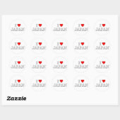 Ik hou van Japan Ronde Sticker (Vel)