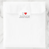 Ik hou van Japan Ronde Sticker (Tas)