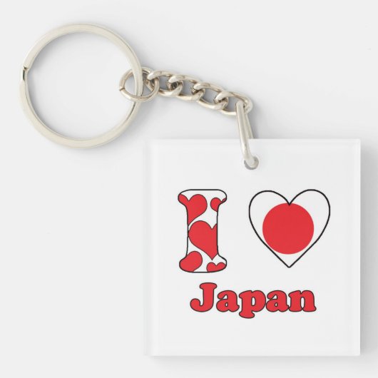 Ik hou van Japan Sleutelhanger (voorkant)