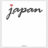 Ik hou van Japan Sticker (Vel)