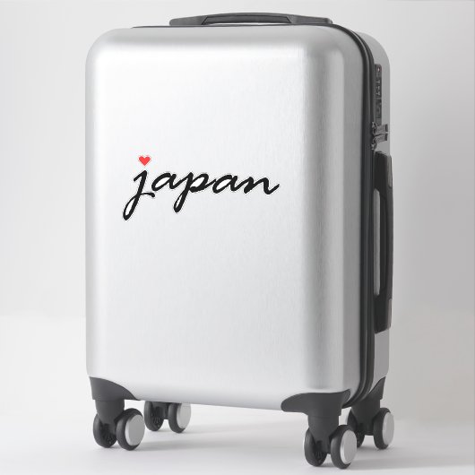 Ik hou van Japan Sticker (Koffer)