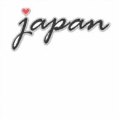 Ik hou van Japan Sticker (Voorkant)