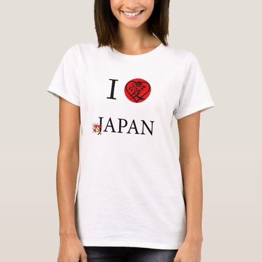 Ik hou van Japan T-shirt (Voorkant)