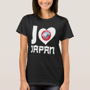 Ik hou van Japan, trots om Japans te zijn Japanse T-shirt