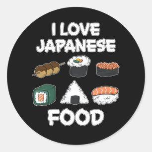Ik hou van Japans eten Grapny Japan Rice Ramen Gif Ronde Sticker