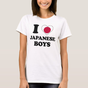 Ik hou van Japanse jongens T-shirt