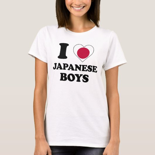 Ik hou van Japanse jongens T-shirt (Voorkant)