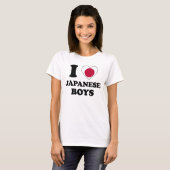 Ik hou van Japanse jongens T-shirt (Voorkant volledig)