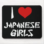 Ik hou van Japanse meisjes Muismat (Voorkant)