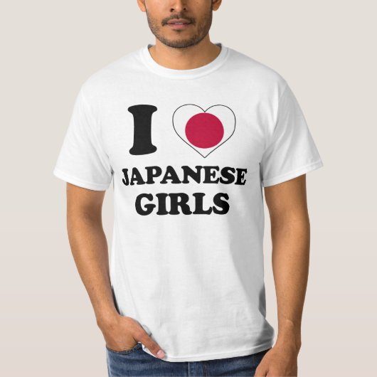 Ik hou van Japanse meisjes T-shirt (Voorkant)