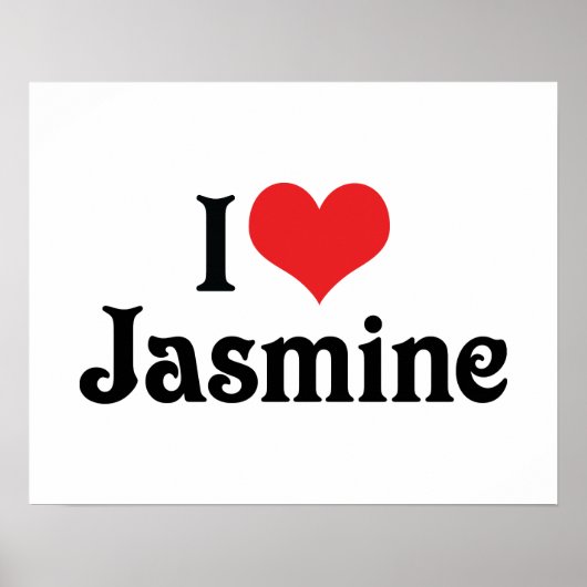 Ik hou van Jasmine Poster (Voorkant)