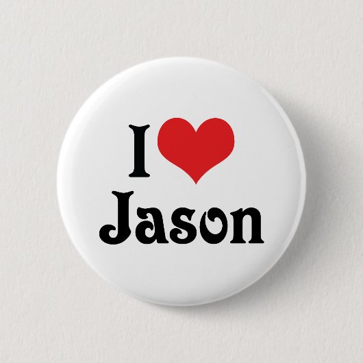 Ik hou van Jason Ronde Button 5,7 Cm (Voorkant)