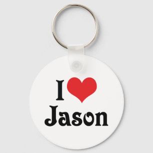 Ik hou van Jason Sleutelhanger