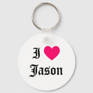 Ik hou van Jason Sleutelhanger