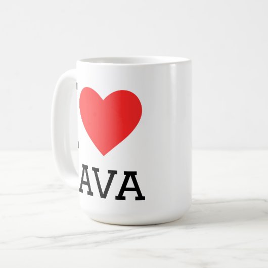Ik hou van Java Koffiemok (Voorkant links)