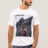 Ik hou van java t-shirt (Voorkant)