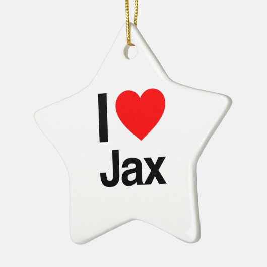 ik hou van jax keramisch ornament (Links)