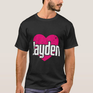 Ik hou van Jayden Schattigee voornaam Ik hart Jayd T-shirt