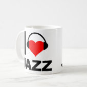 Ik hou van Jazz Grappige Mok (Voorkant links)