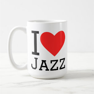 Ik hou van jazz koffiemok