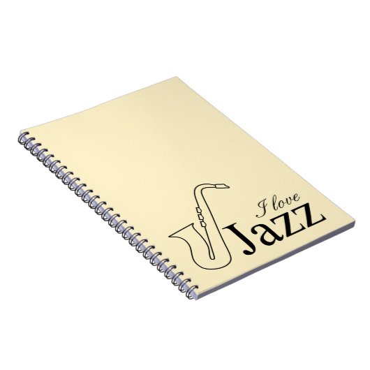 Ik hou van jazz notitieboek (Rechterzijde)